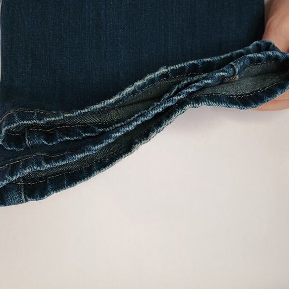 Levi’s 545 Jeans Size 8 Low Rise Bootcut Dark Wash Stretch - Picture 10 of 11